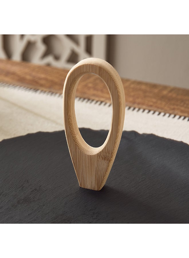 Home Box Eden Round Slate Cake Stand with Bamboo Handle - Image 3